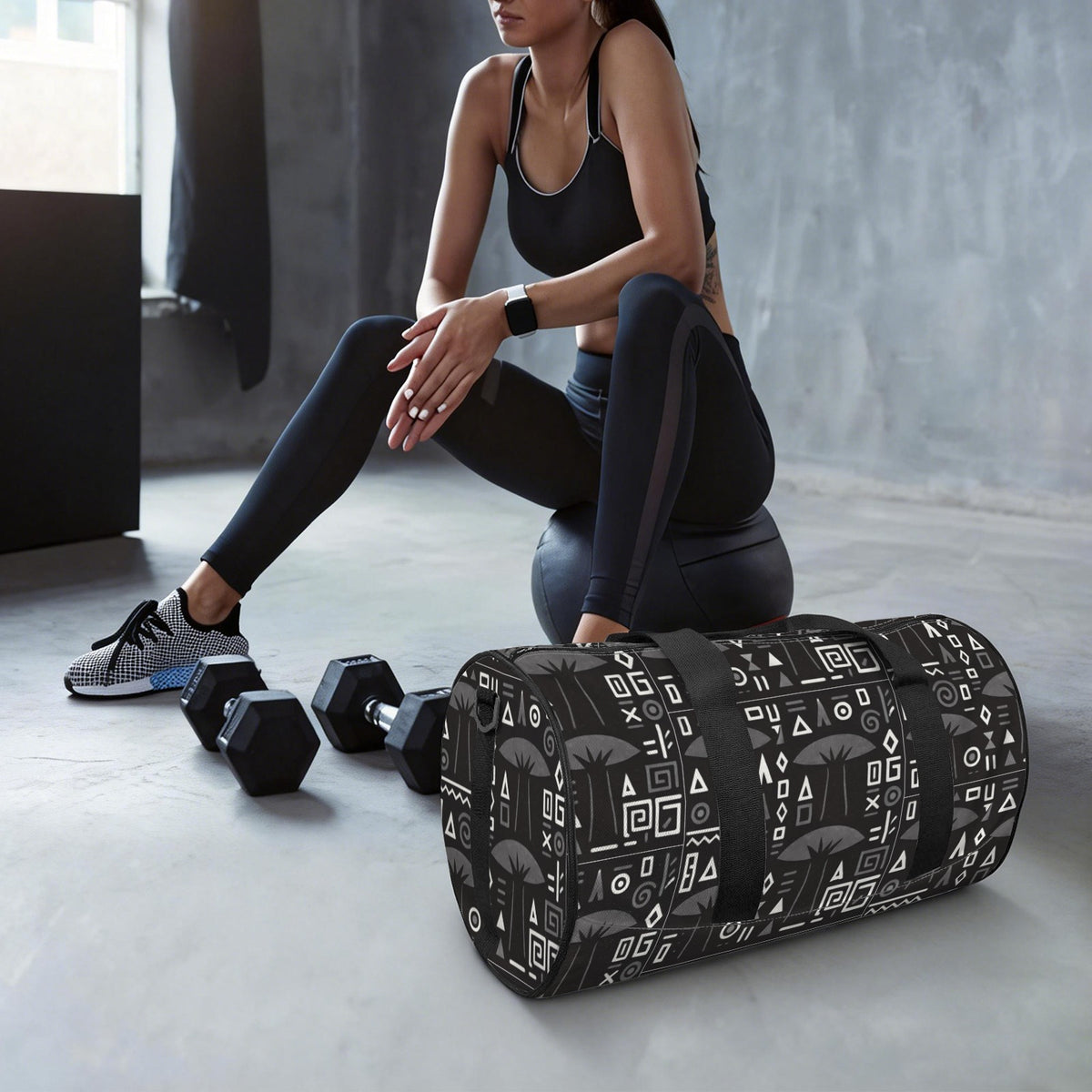 Baobab Black Duffle Bag